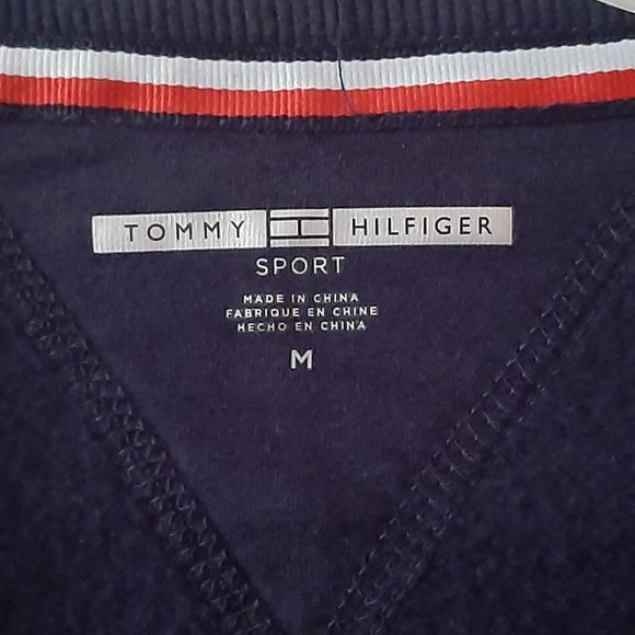 Women Tommy Hilfiger Navy Sweatshirt- Size M - Picture 4 of 4
